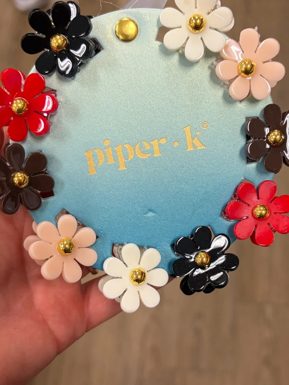 NWT ⚜️🌺⚜️ Piper K Floral Mini Hair Claw Clips Set of 10